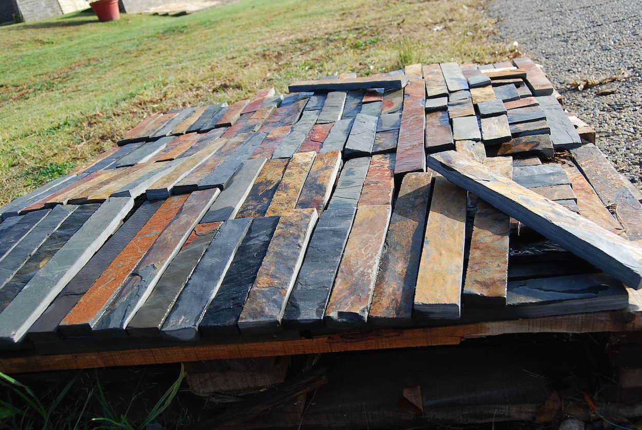 Multi Colour Slate Riven Autumn Crate